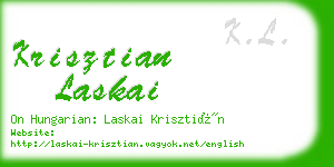 krisztian laskai business card